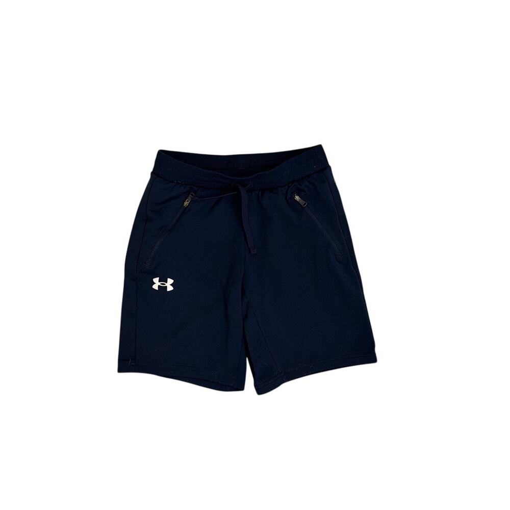 Under Armour UA Pennant Blue Drawstring Athletic Shorts Youth Medium 10/12